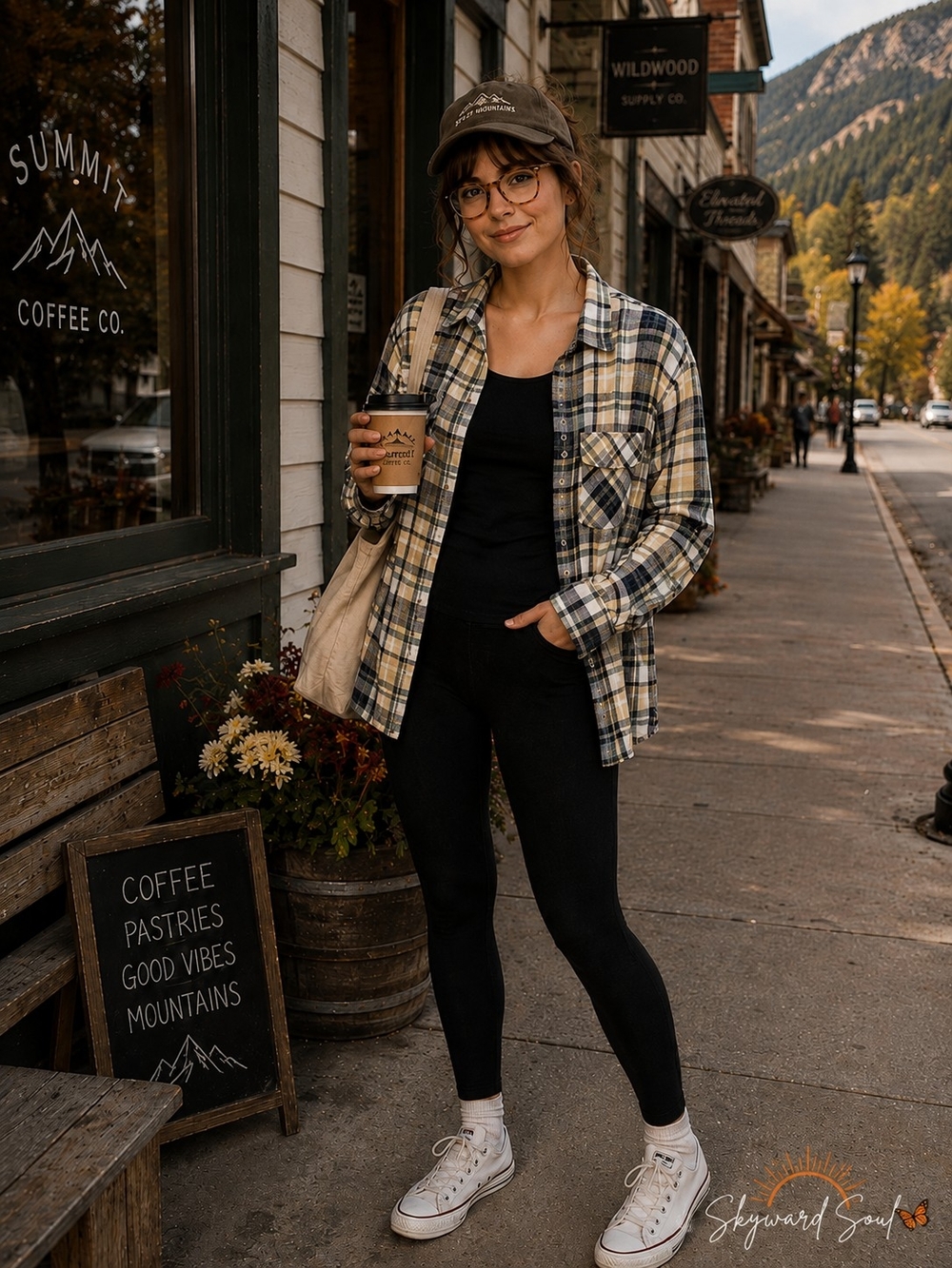 NWT Free Nature Plaid Flannel Button Front Shirt